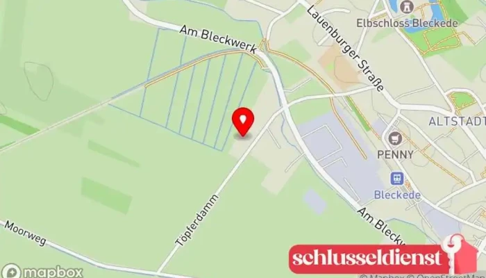 Karte von LBB Lüftungstechnik - Metallbau, Inhaber Axel Bormann Metallbauunternehmen in Bleckede