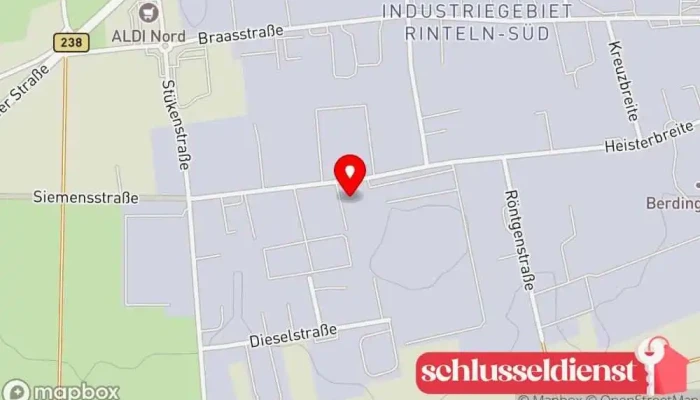 Karte von L+K Metallbau GmbH Metallbauunternehmen in Rinteln