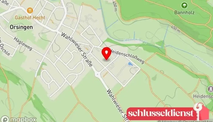 Karte von Lohnunternehmen Raphael Metzger Landwirtschaftsbetrieb, Gartenbauer in Orsingen-Nenzingen