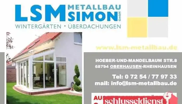 Lsm Metallbau Simon Gmbh Vom Inhaber - Oberhausen-rheinhausen