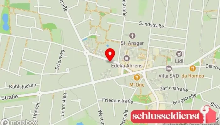 Karte von Lühmann Bauschlosserei u. Schmiede Hinz  in Schneverdingen