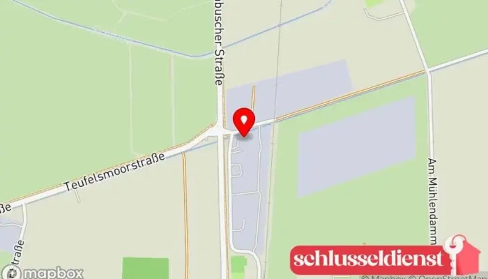 Karte von Lütjen GmbH Toranlagen und Metallbau Garagentoranbieter in Worpswede