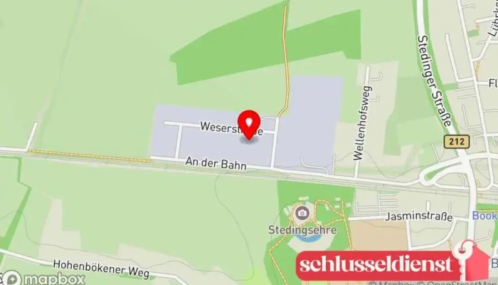 Karte von M und O Metallbau GmbH | Fenster • Türen • Fassaden • Brandschutz • SCHÜCO-Partner • PREFA-Partner Metallbauunternehmen in Ganderkesee