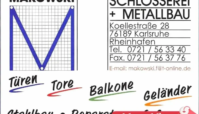 Makowski Schlosserei + Metallbau - Karlsruhe