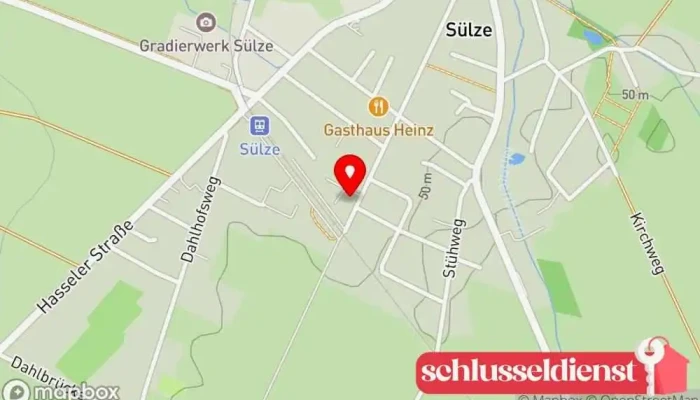 Karte von Marwede Metallbau Metallbauunternehmen in Bergen