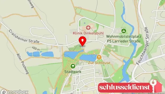Karte von Matthias Lang Schlosserei Metallbauunternehmen, Metallwerkstatt in Dinkelsbühl