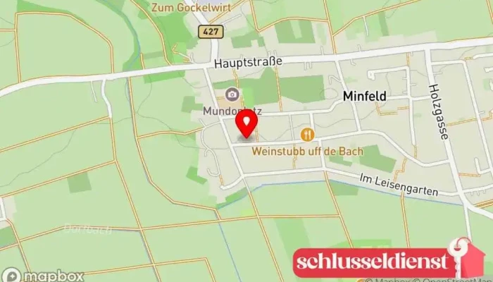 Karte von Matthias Müller Schlosserei Metallwerkstatt, Metallbauunternehmen in Minfeld