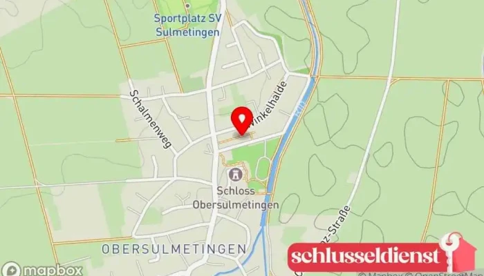 Karte von Maurer Metalltechnik Metallbauunternehmen in Laupheim