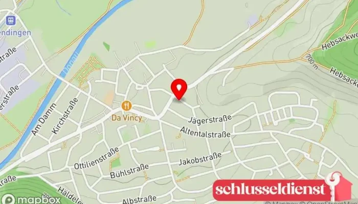 Karte von Max Irmler Metallbauunternehmen in Tuttlingen