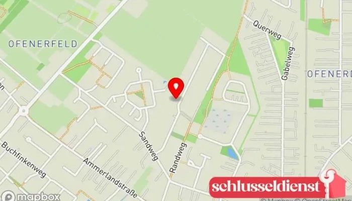 Karte von M.Bartels Schließtechnik II Schlüssel-, Schließ- und Türöffnungstechnik || Sicherheitstechnik Schlüsselduplikationsdienst in Wiefelstede