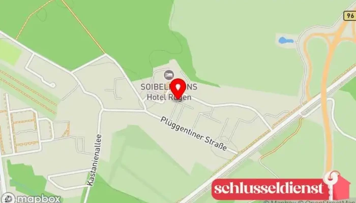 Karte von MBR Metallbau Rügen GmbH Metallbauunternehmen in Samtens