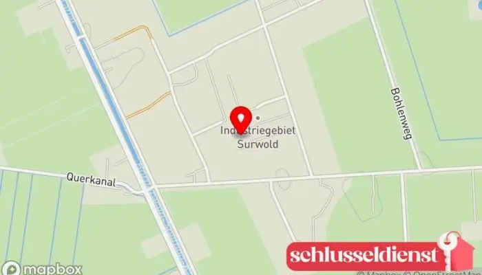 Karte von ME Fenster- und Fassadenbau GmbH Metallbauunternehmen, Fensterinstallationsdienst in Surwold