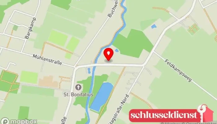 Karte von Metall- Montagebau Hillebrand Metallbauunternehmen in Ostrhauderfehn