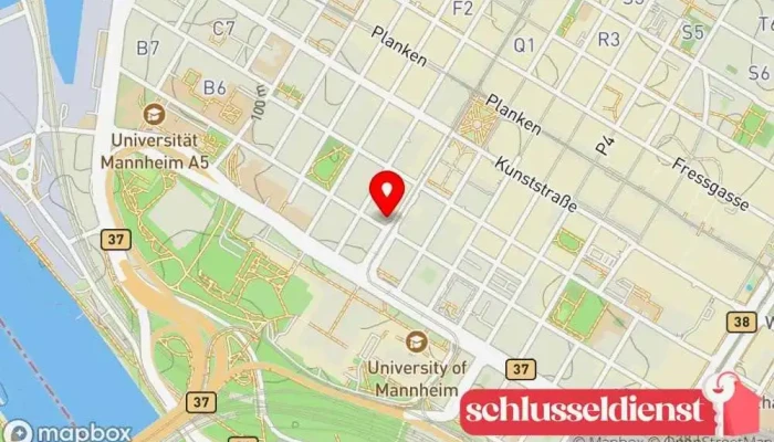 Karte von Metall-Innung Mannheim Maler in Mannheim