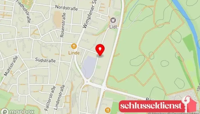 Karte von Metallbau Bader GmbH Metallbauunternehmen in Neckarsulm