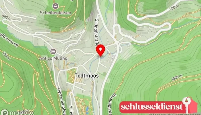 Karte von Metallbau Baumgartner Metallbauunternehmen in Todtmoos