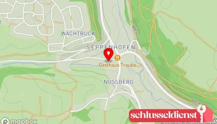 Karte von Metallbau Burger KG Metallbauunternehmen in Löffingen