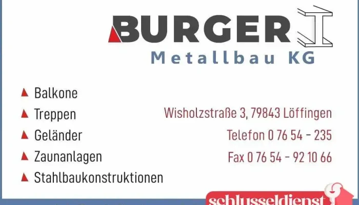 Metallbau Burger Kg - Löffingen