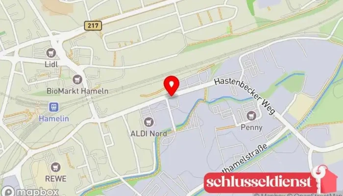 Karte von Metallbau Cox GmbH & Co. KG Metallbauunternehmen, Metallwerkstatt in Hameln