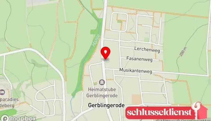 Karte von Metallbau Florian Jung Metallbauunternehmen in Duderstadt