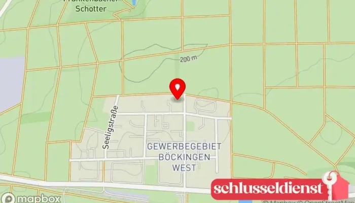 Karte von Metallbau Forny Metallbauunternehmen in Heilbronn