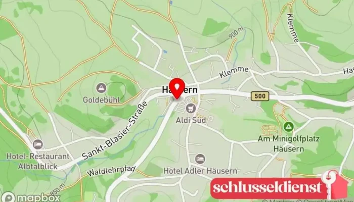 Karte von Metallbau Ganzmann Gmbh Bauunternehmen in Häusern