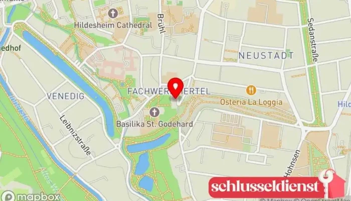 Karte von Metallbau Gerber Metallbauunternehmen in Hildesheim