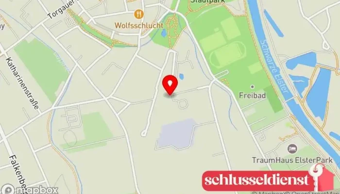 Karte von Metallbau Hilse GmbH Metallbauunternehmen, Metallverarbeitungsunternehmen in Herzberg (Elster)