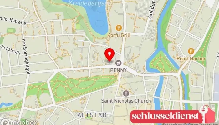 Karte von Metallbau Husemann seit 1909 Metallbauunternehmen in Lüneburg