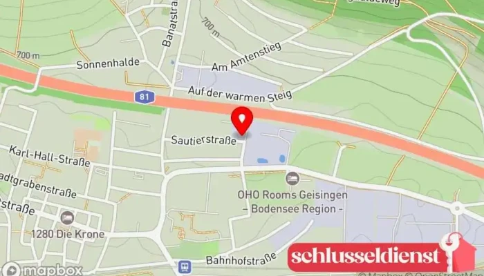 Karte von Metallbau Kessler GmbH & Co. KG Metallbauunternehmen in Geisingen