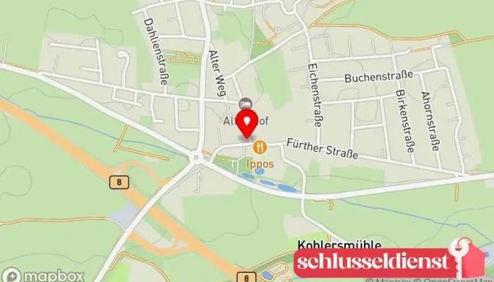 Karte von Metallbau Krauß GmbH Metallbauunternehmen in Seukendorf