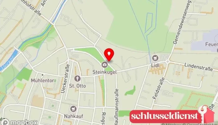 Karte von Metallbau Lintow Metallbauunternehmen in Pasewalk