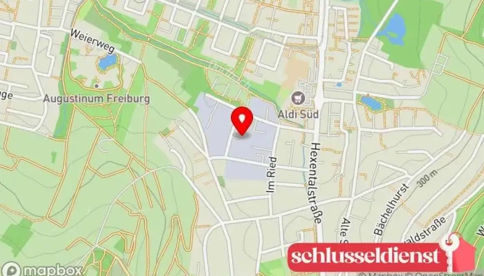 Karte von Metallbau Mössinger Metallbauunternehmen, Metallwerkstatt, Geländeranbieter, Treppenbauunternehmen in Merzhausen