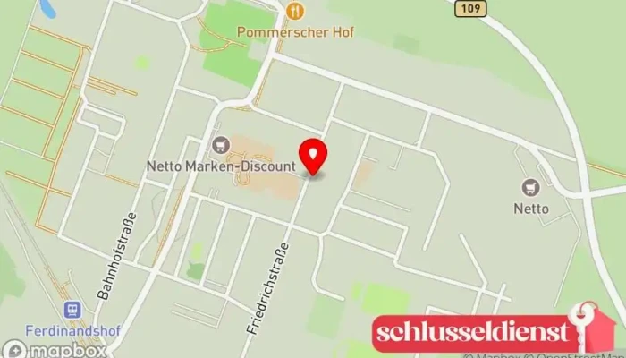 Karte von Metallbau Muskowitz GmbH Metallbauunternehmen in Ferdinandshof