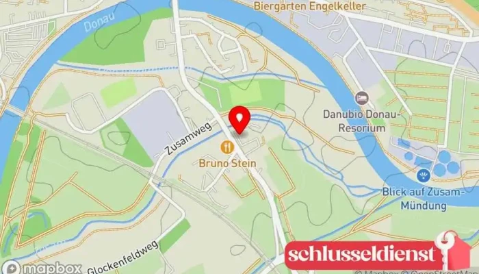 Karte von Metallbau Rödl KG Metallbauunternehmen in 86609 Donauwörth