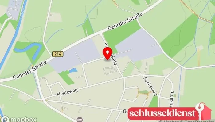Karte von Metallbau S. Emken GmbH Metallbauunternehmen, Metallwerkstatt in Bersenbrück