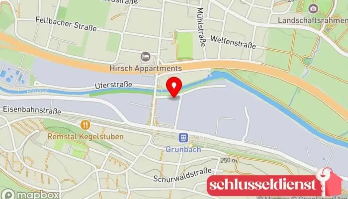 Karte von Metallbau Schlosserei T. Heyny Metallbauunternehmen in Remshalden