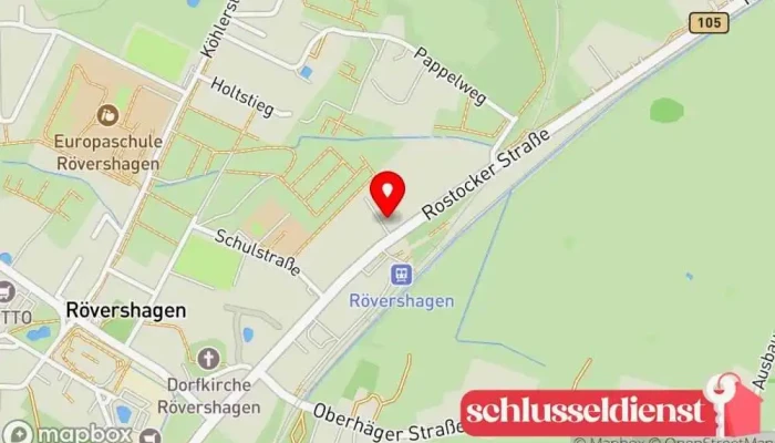 Karte von Metallbau Steffen Köster Metallbauunternehmen in Rövershagen