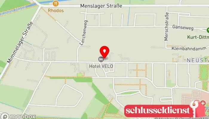 Karte von Metallbau-Teufert Metallbauunternehmen in Quakenbrück