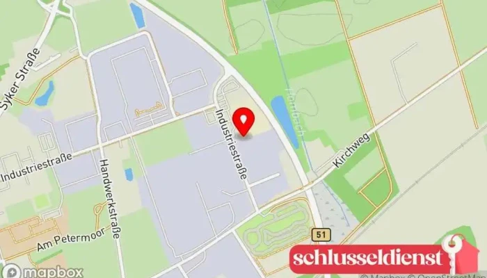 Karte von Metallbau Thiermann Metallbauunternehmen in Bassum