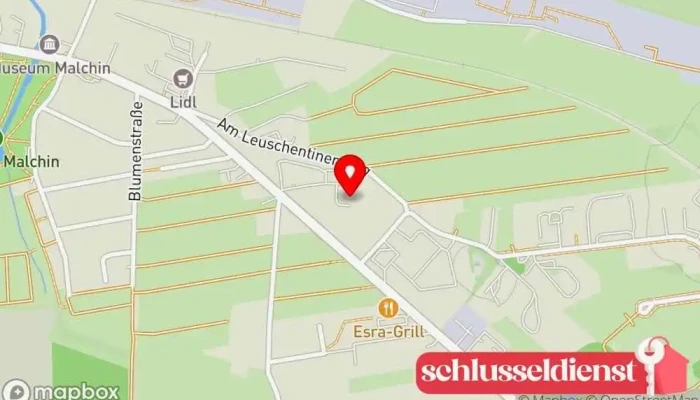 Karte von Metallbau und Schlosserei Udo Wetzel Metallbauunternehmen, Metallwerkstatt in Malchin