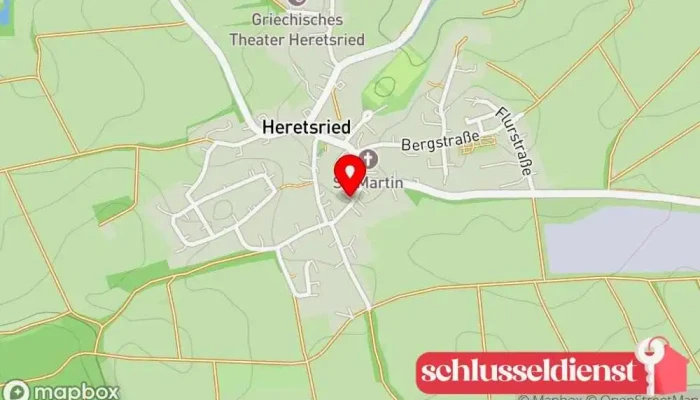Karte von Metallbau Wiedemann Metallbauunternehmen in Heretsried