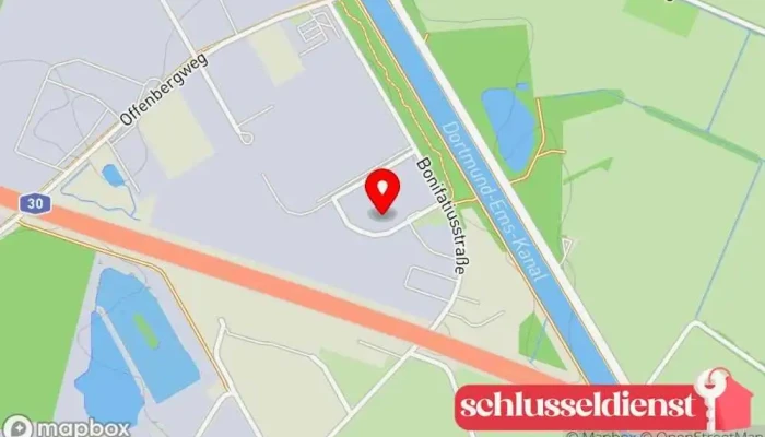 Karte von Metallbau Willers Metallbauunternehmen in Rheine