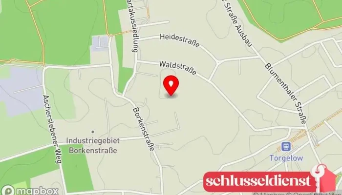 Karte von Metallbau Wittenberg GmbH & Co KG Industrieanlagenanbieter, Künstler, Auftragnehmer, Schlüsseldienst in Torgelow