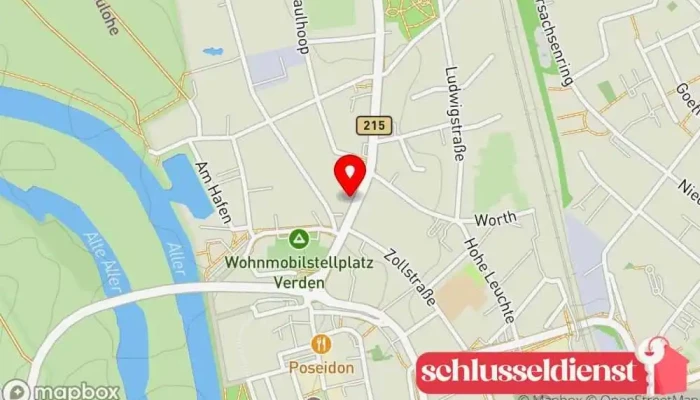 Karte von Metallbau Worms Metallbauunternehmen in Verden (Aller)