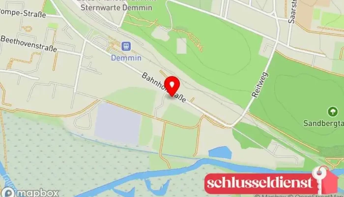 Karte von Metallbaumeister Metallbau Dobbert Bauunternehmen in Demmin