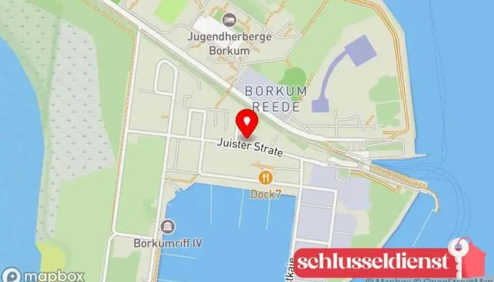 Karte von Metallgestaltung Lavinia Giesen Metallverarbeitungsunternehmen in Borkum
