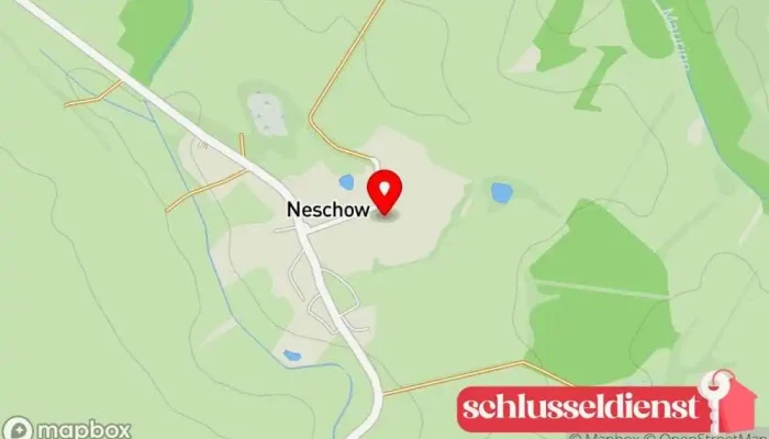Karte von Metallgestaltung & Schmiede Fabian Droste Metallwerkstatt, Schmied in Neschow