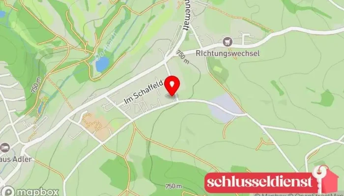 Karte von Metalltechnik Huber GmbH Metallbauunternehmen, Teppichhersteller, Metallverarbeitungsunternehmen, Geländeranbieter, Treppenbauunternehmen in Rickenbach