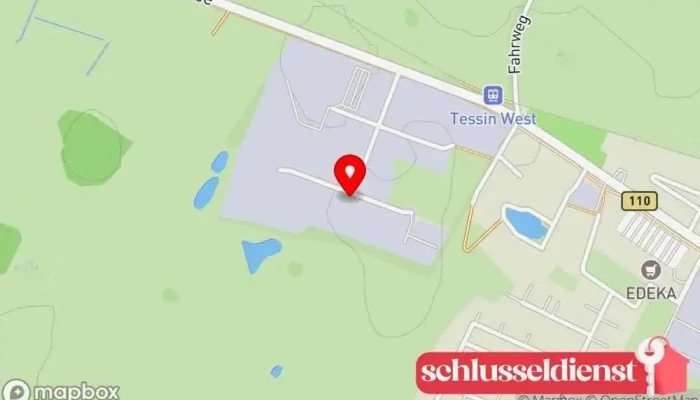 Karte von Metallvertrieb Nord GmbH Metallverarbeitungsunternehmen, Metallwerkstatt in Amt Tessin